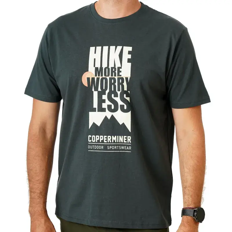 Muška majica kratkih rukava Copperminer Hike, bijela