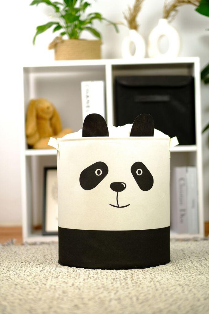 Aberto Design korpa za odlaganje YLC.S.B.003, 37x40x37cm, Bijelo-crna