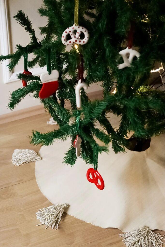 Aberto Design ukras za božićno drvce BSY413, bež