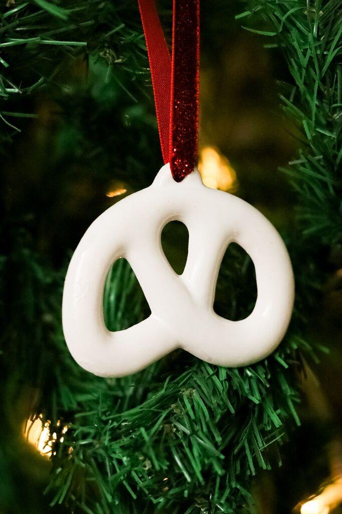 Aberto Design Božićni ukras BSY511, Bijela