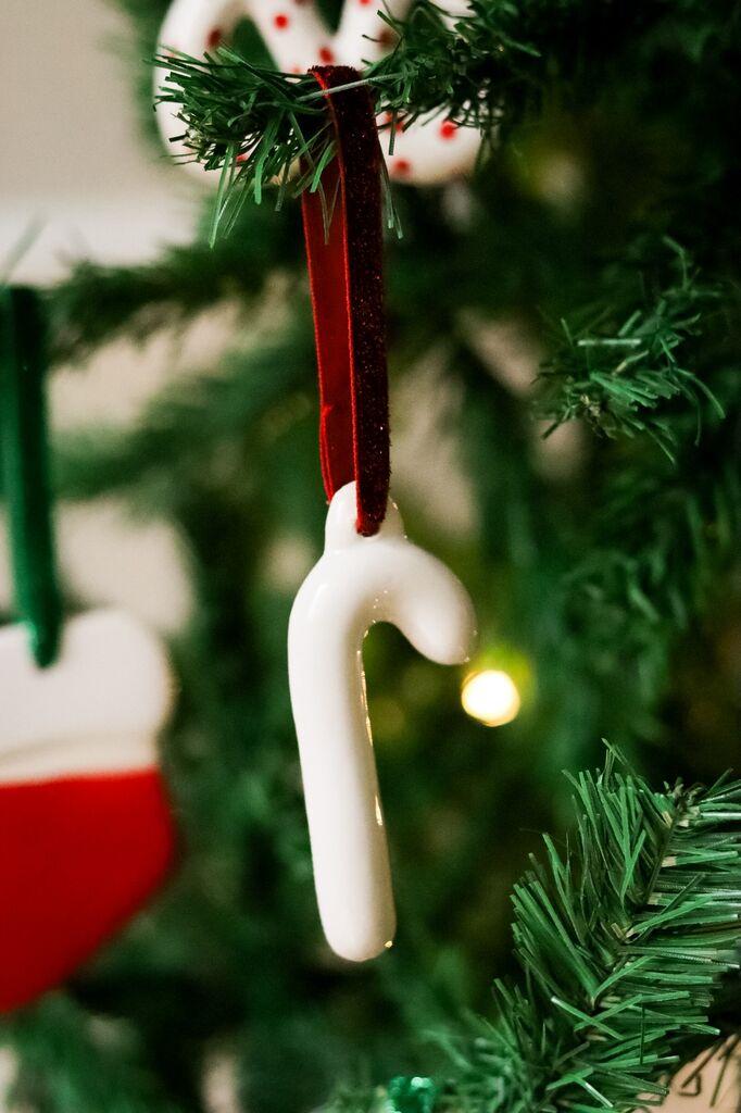 Aberto Design Božićni ukras BSY516, Bijela