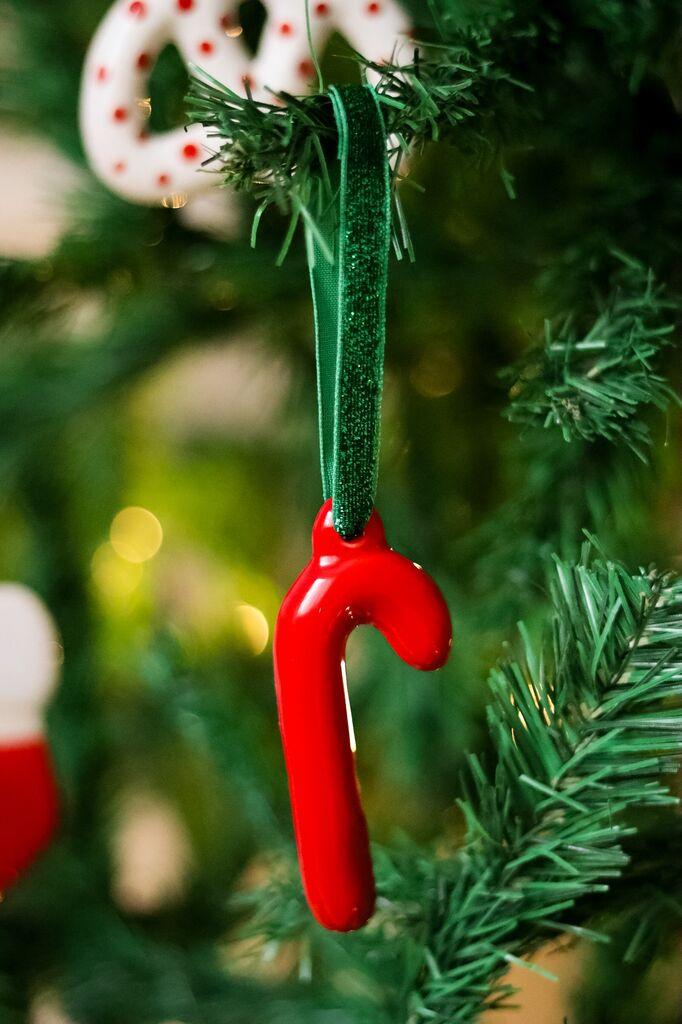 Aberto Design Božićni ukras BSY515, Crvena