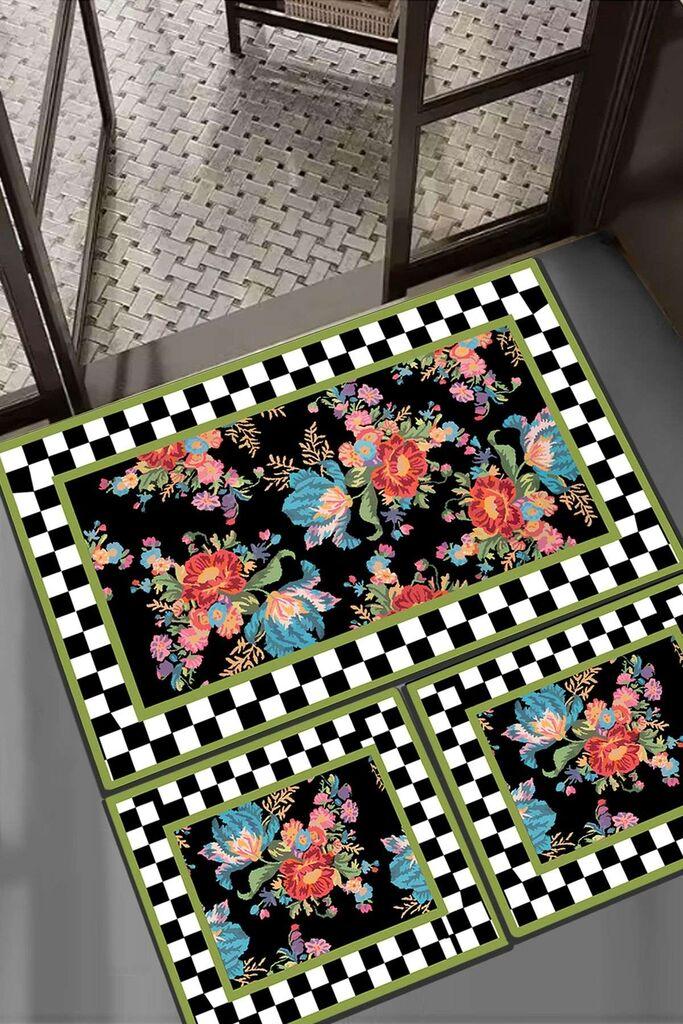 L'essentiel Maison Set prostirki za kupatilo Seomra, 3 komada, Šareni