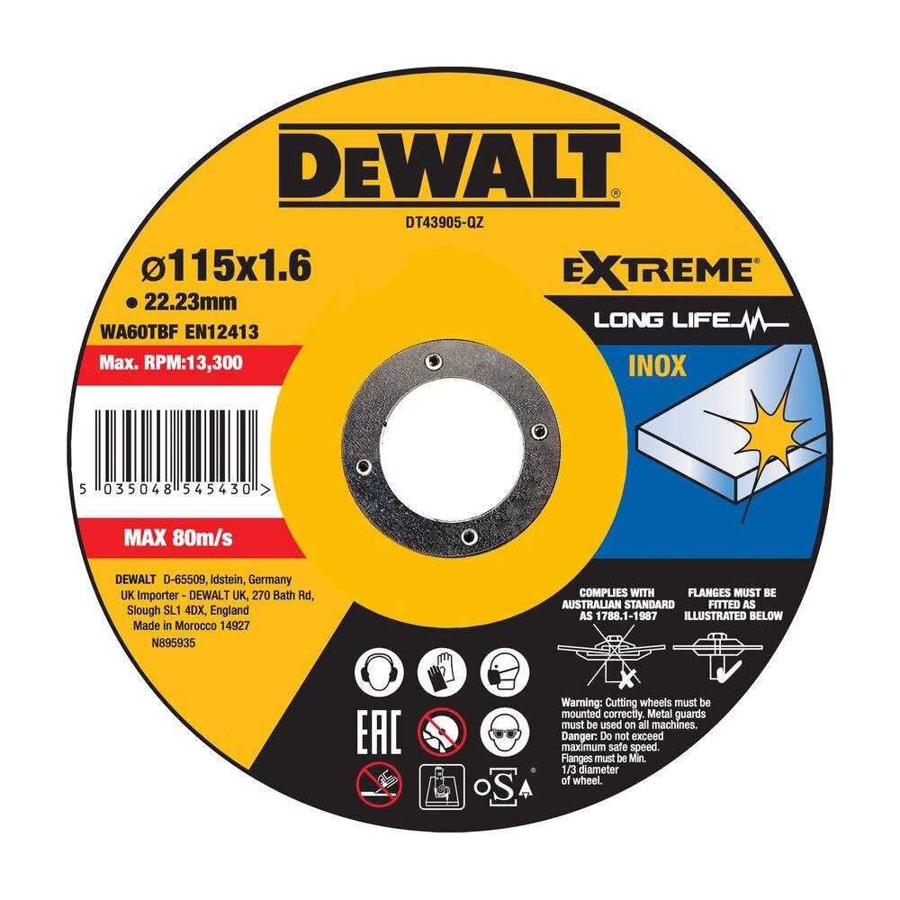 Dewalt Rezna ploča za inox DT43906, 125x3x22.2mm