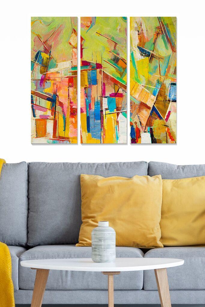 Set slika Wallity MDF129236510, 3 dijela