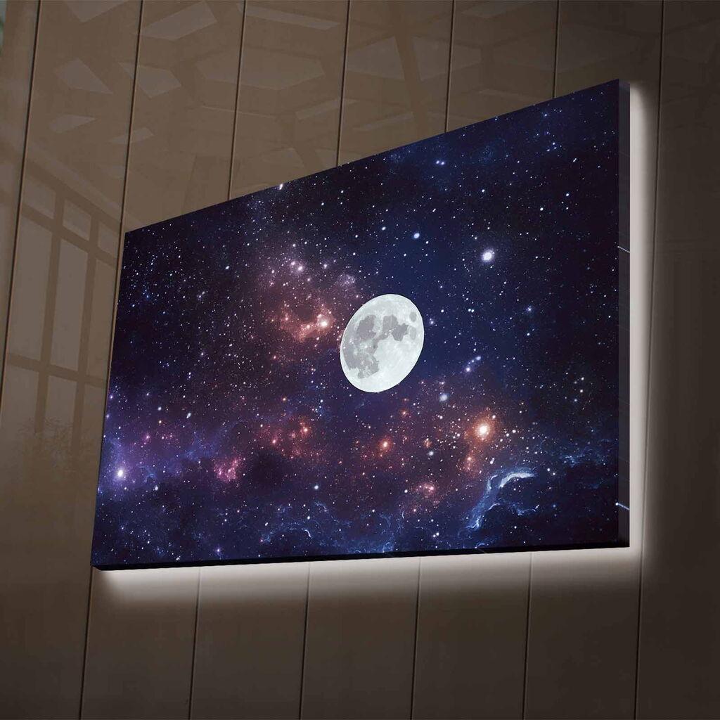 Zidna slika sa LED rasvjetom NASA-027, 45x70 cm