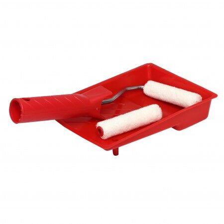 Set za krečenje 41249, Valjak + Posuda za boje, Crveni