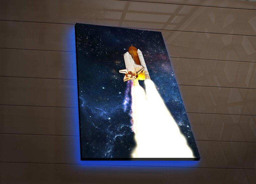 Zidna slika sa LED rasvjetom NASA-041, 45x70 cm