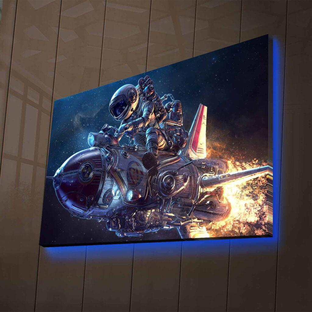 Zidna slika sa LED osvjetljenjem NASA-008, 45x70 cm