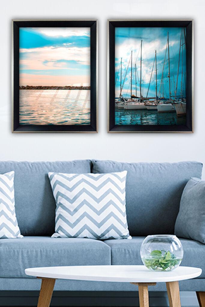 Wallity Set uramljenih slika SGC7436502315350, 2 dijela