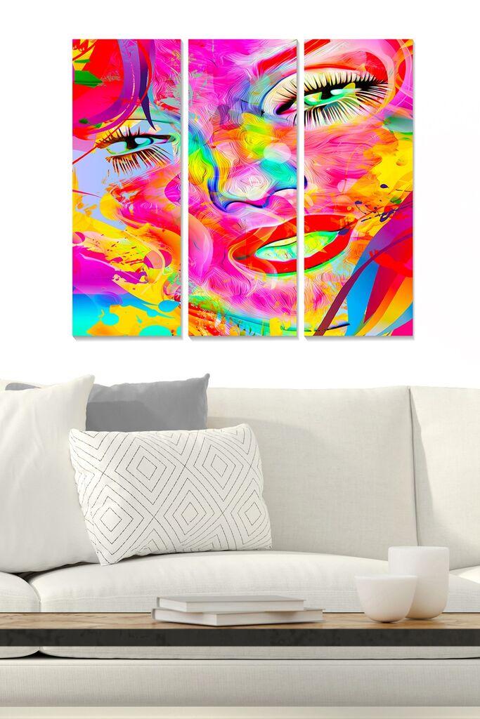 Set slika Wallity MDF328638638, 3 dijela