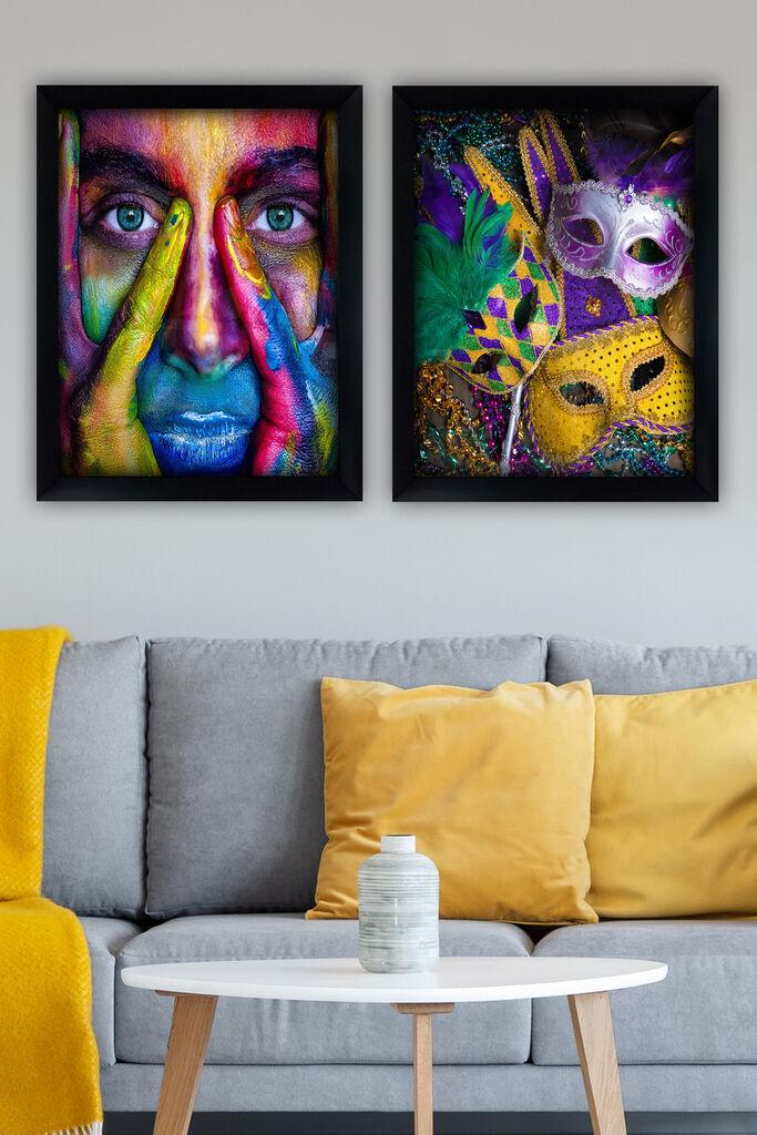 Wallity Set uramljenih slika SYC7436502415470, 2 dijela