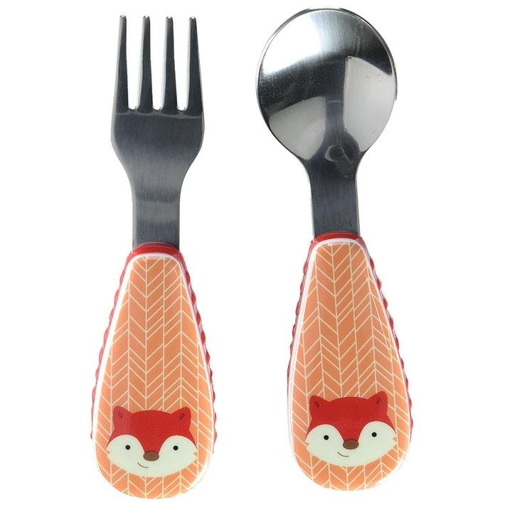 Skip Hop Pribor za jelo LISICA, Crveni