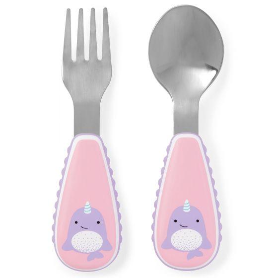 Skip Hop Pribor za jelo Narval, Roze