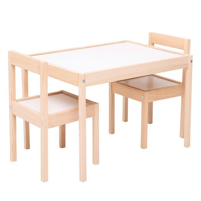 KUKKA Drveni stol i stolice za djecu, Bijele