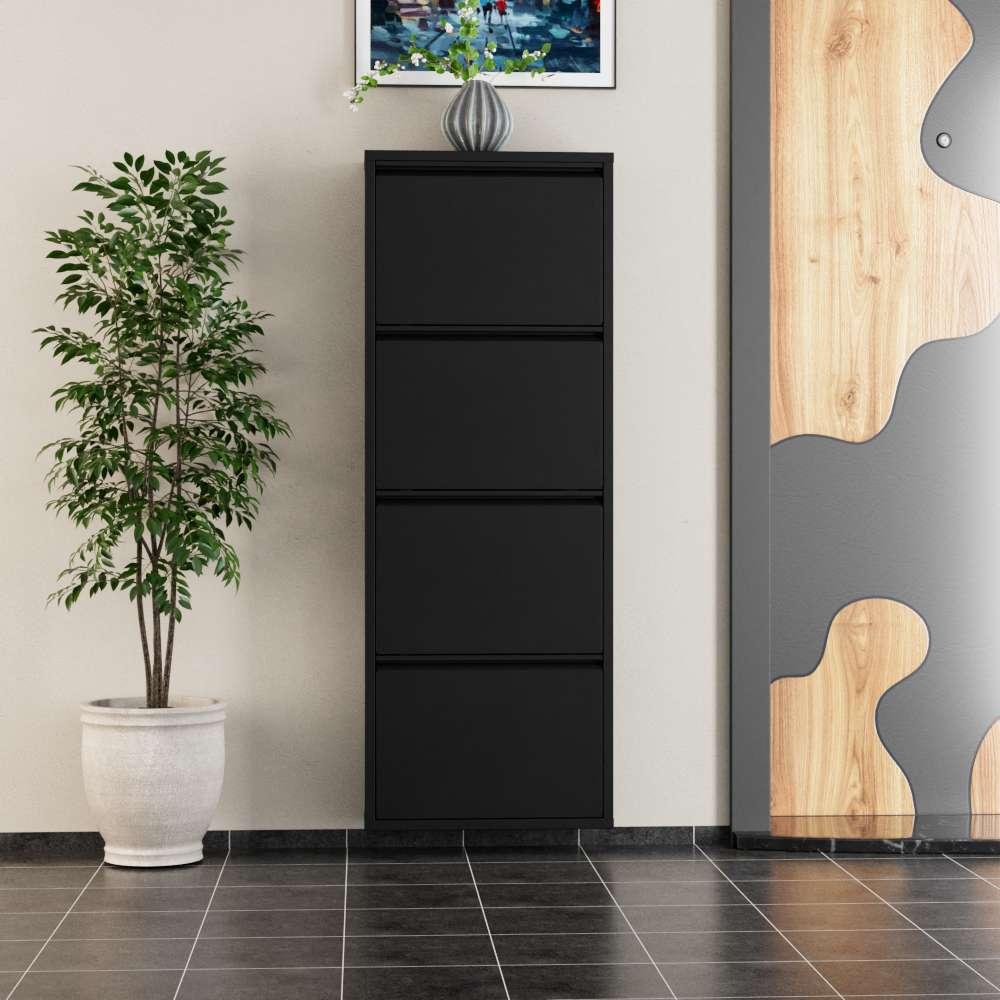 Hanah Home Cipelarnik, 50x136x15 cm, Crni