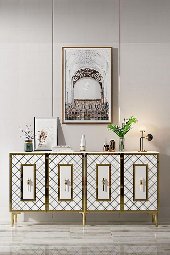 Hannah Kućna Konzola Puma 150, 150x75x32 cm, Bijela