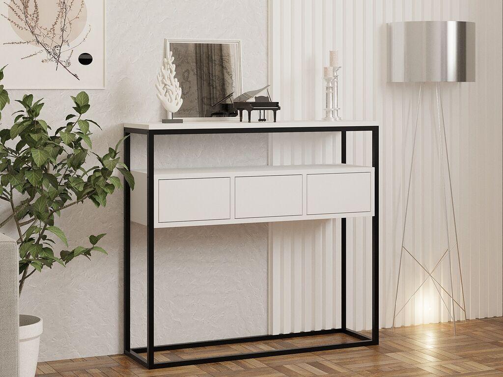 Hanah Zaštitna ploča za kućnu konzolu, 100x90x29 cm, bijela