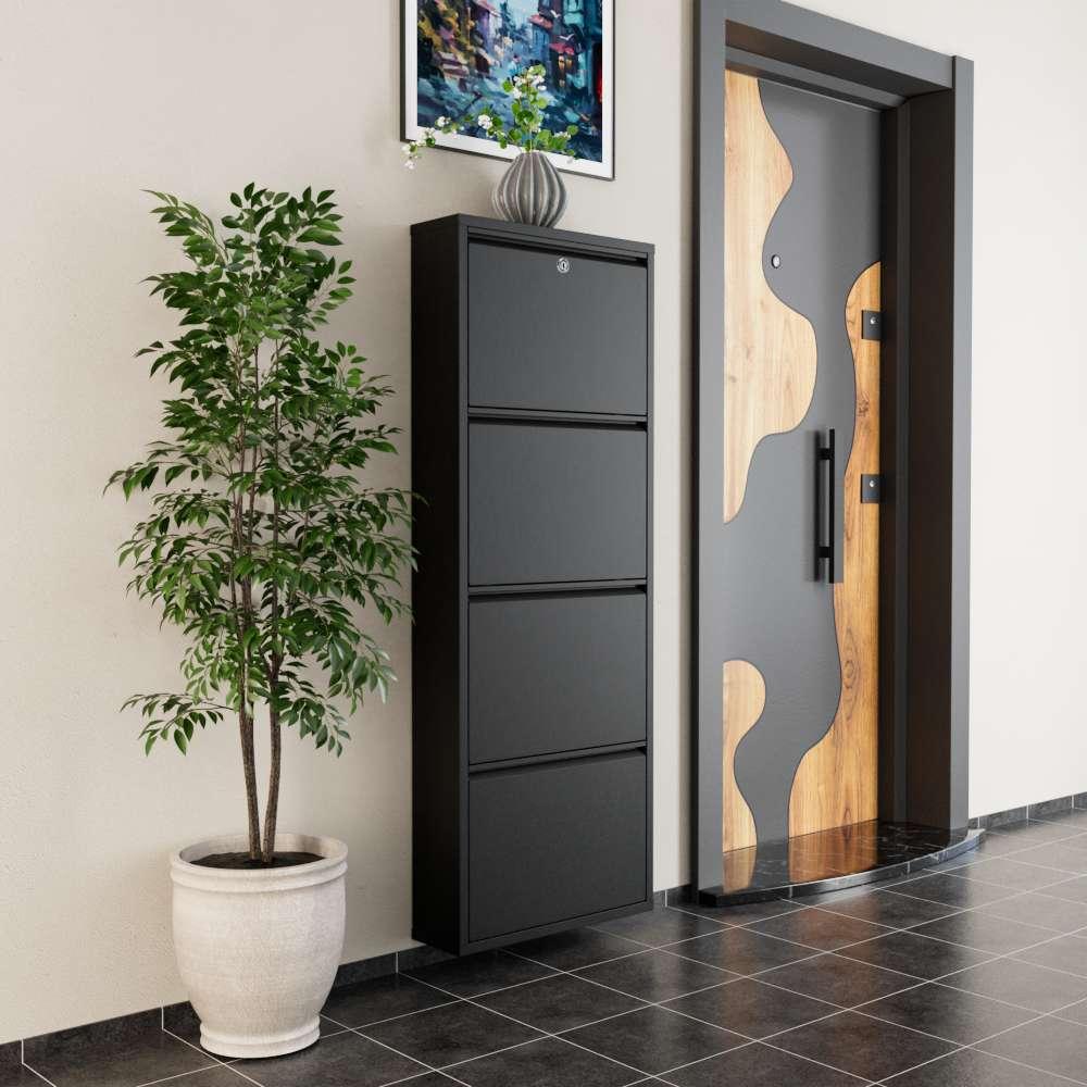 Hanah Home Stalak za cipele, 50x136x15 cm, Crni