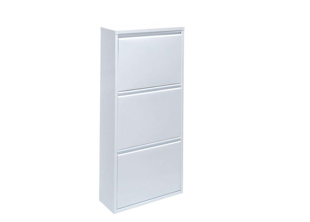 Hanah Home Ormarić za cipele Torino 3, 50x104x15 cm, Bijeli