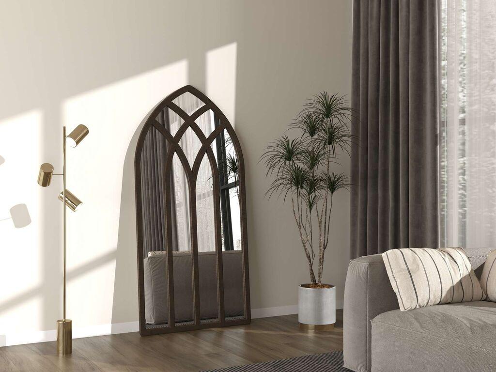 Hanah Home Podno ogledalo Fira, 90 cm x 180 cm, Smeđa