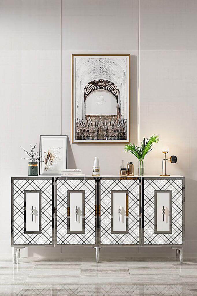 Hannah Kućna Konzola Puma 150, 150x75x32 cm, Bijela