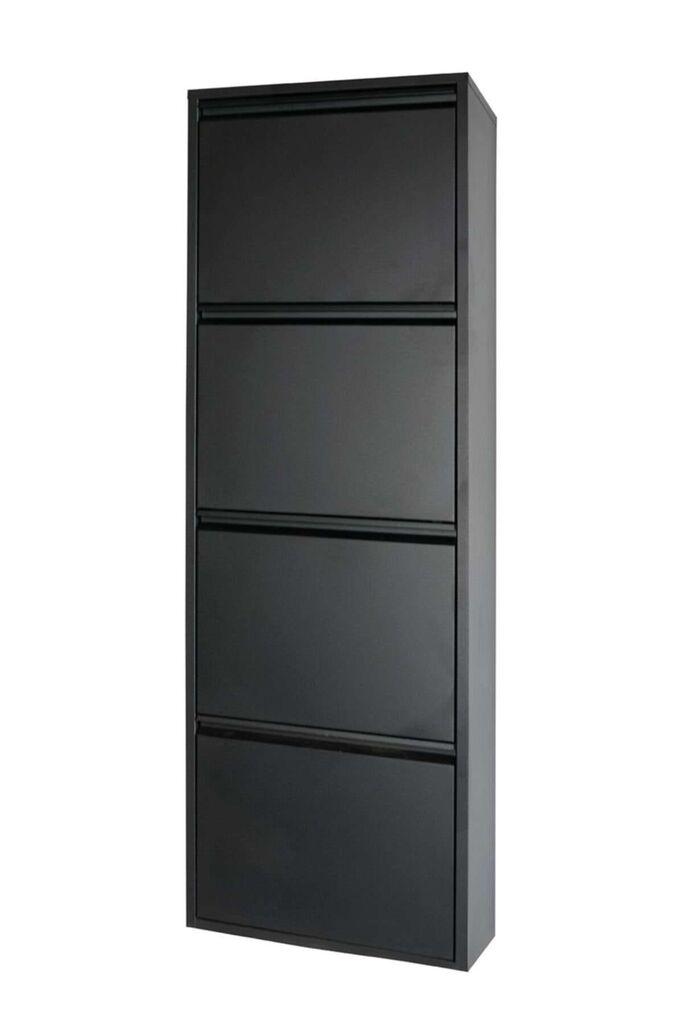 Hanah Home Cipelarnik Marino 4, 50x137x15 cm, Crni