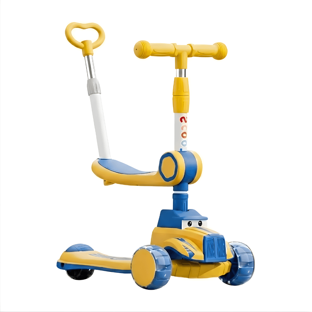 Giga Dječiji romobil Tucksy, Žuto-plavi