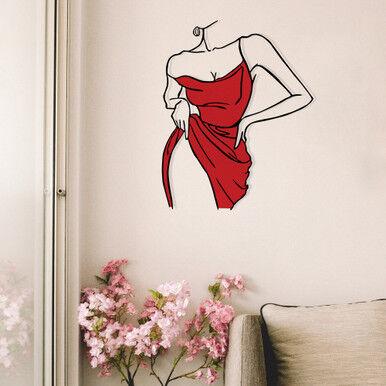 Wallity Ukrasni Zidni dodatak Natalie a.g, Crveno-crni