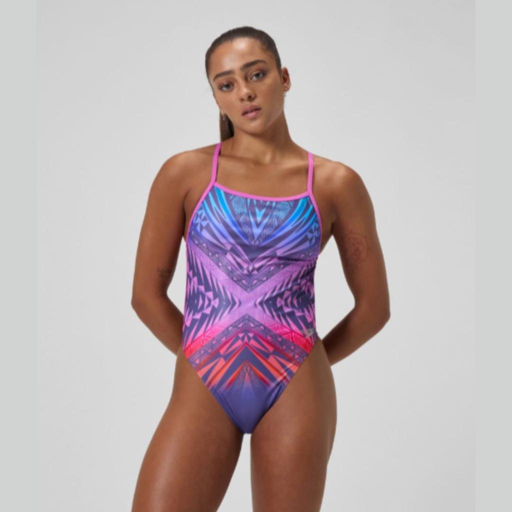 Speedo Ženski kupaći kostim, PLMT, DIGI, VBK, AF, Plavi