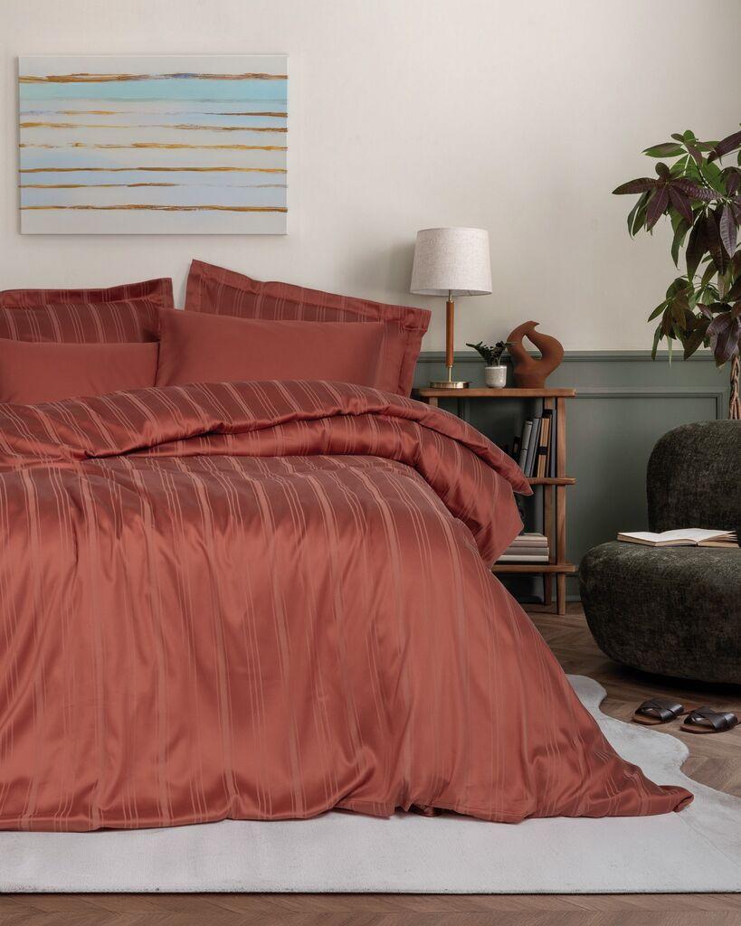 L'essentiel Maison Set jorganske navlake sa prugama Double, Bordo