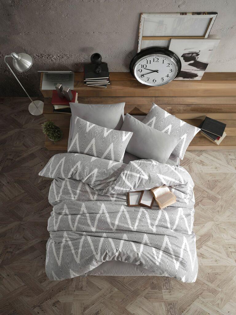 L'essentiel Maison set posteljine Olivia, 200x220 cm, siva