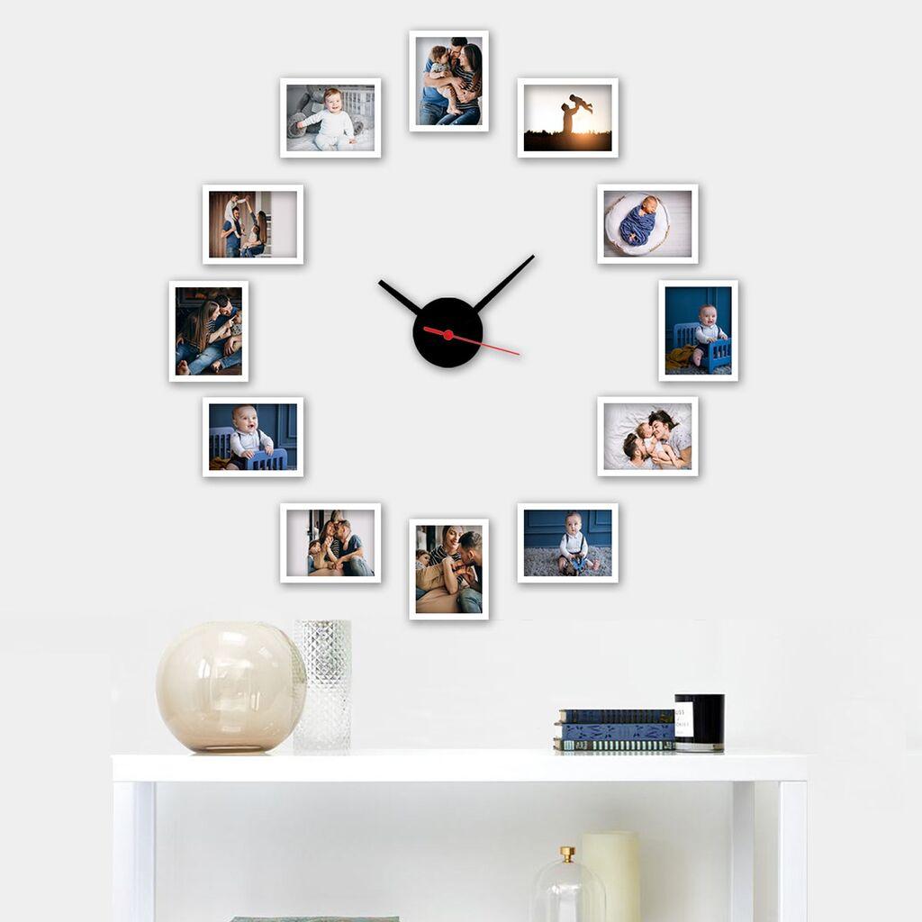 Zidni sat Wallity BCS02, 50x50 cm, Šareni