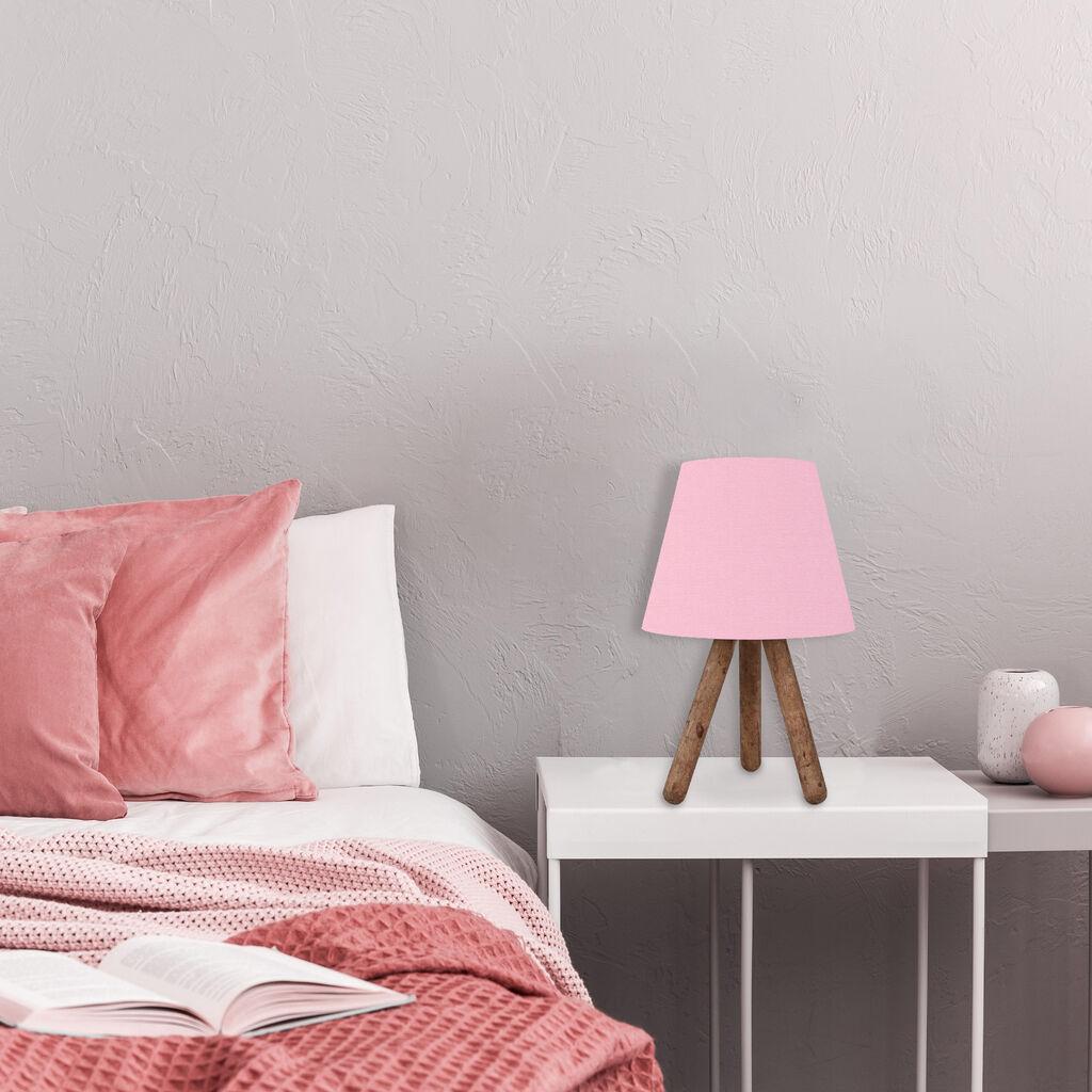 Opviq Stona lampa AYD-1967, Prljavo roza