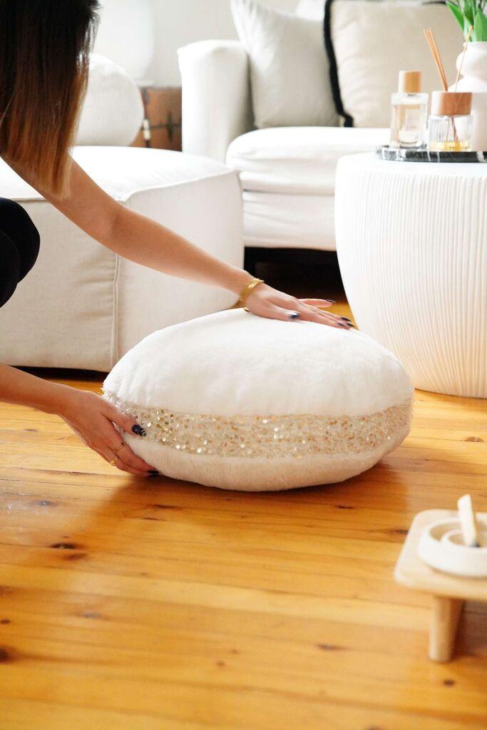 Aberto Design Dekorativni jastuk Pelus, Bijeli