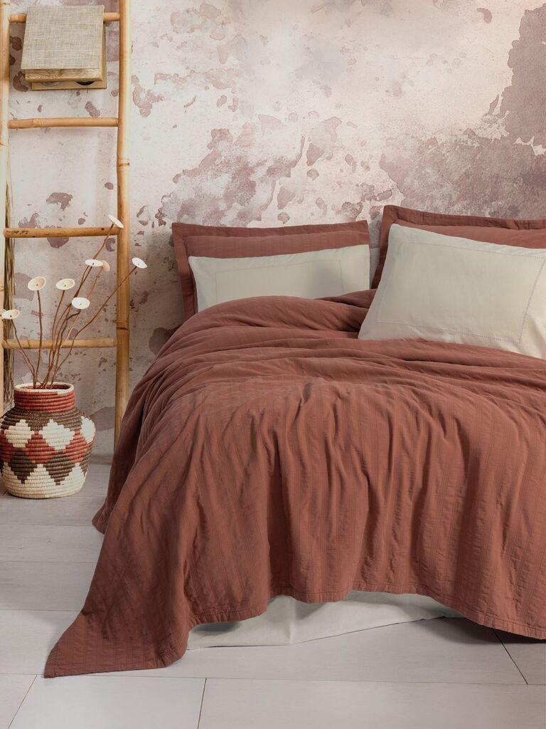 L'essentiel Maison set posteljine Villa, 240x230 cm, terakota