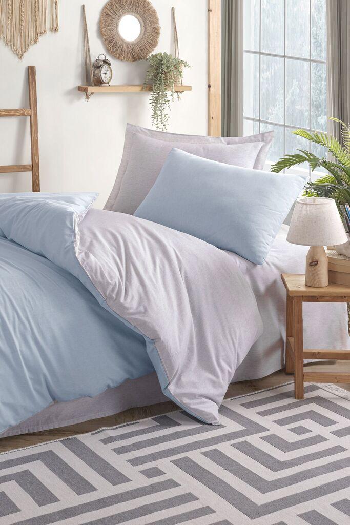 L'essentiel Maison set posteljine Solid, 160x240 cm, svijetlo plava