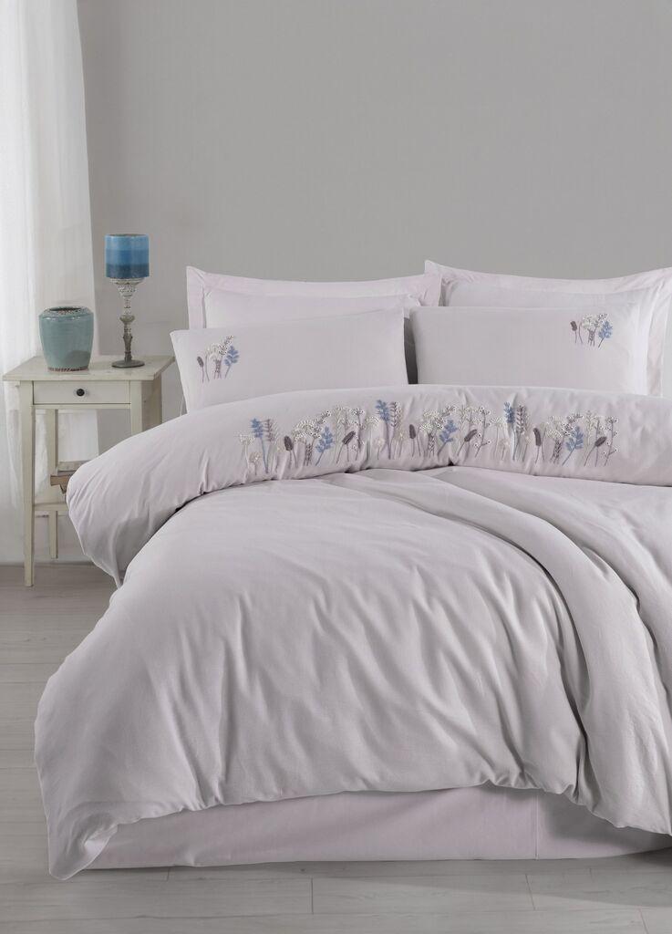 L'essentiel Maison set posteljine Nilda, 200x220 cm, svijetlo siva