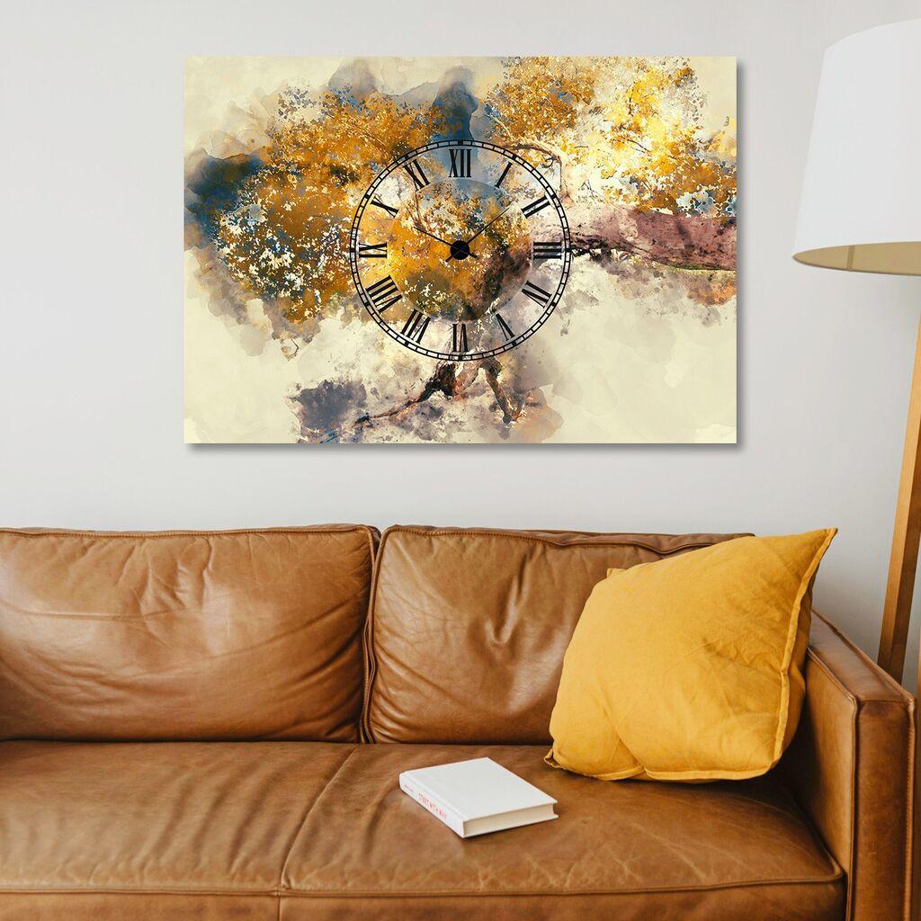 Zidni sat Wallity ST488419336, 50x70 cm, Šareni