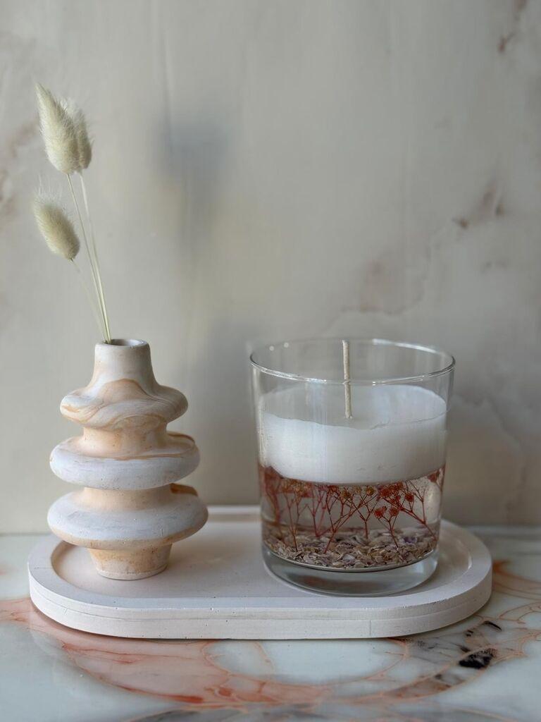 Aberto Design Set betonskih svijeća, 34 komada, bijela