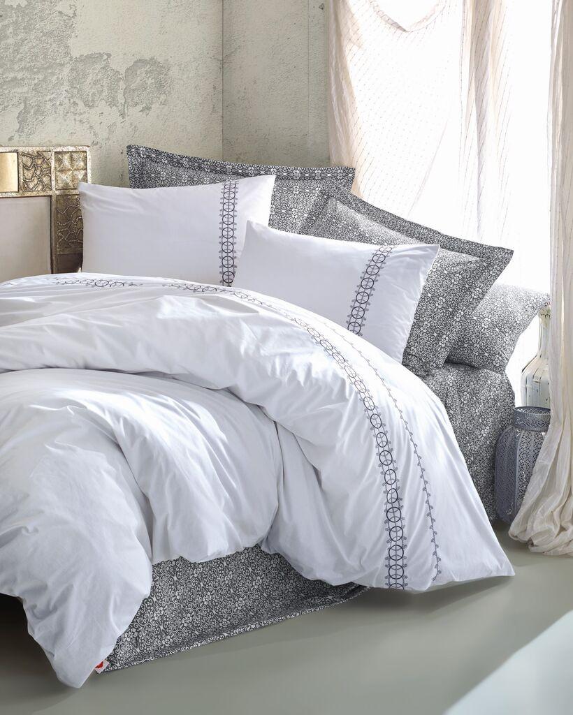 L'essentiel Maison set posteljine Paola, siva