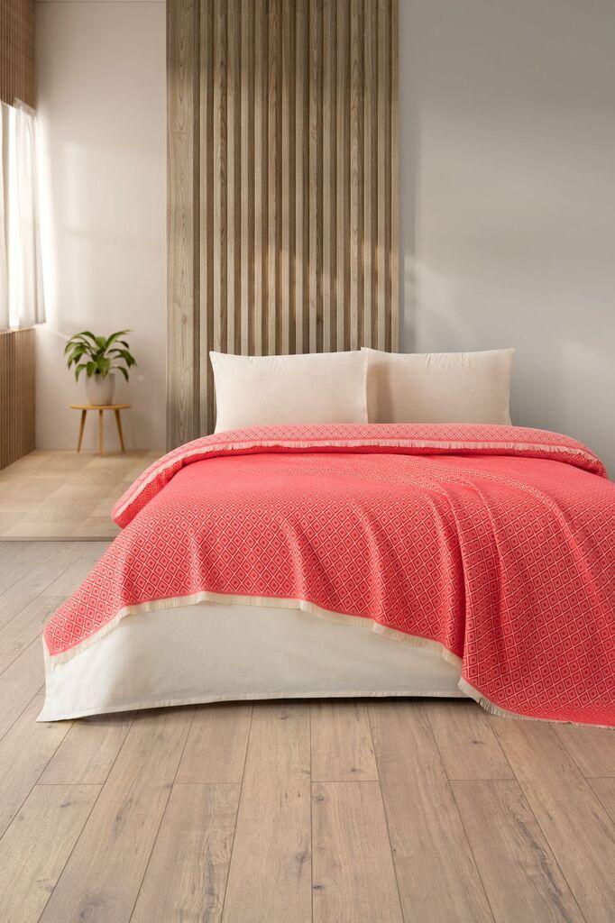 L'essentiel Maison Prekrivač za krevet Diamonds, 210x230 cm, Crveno-narandžasti