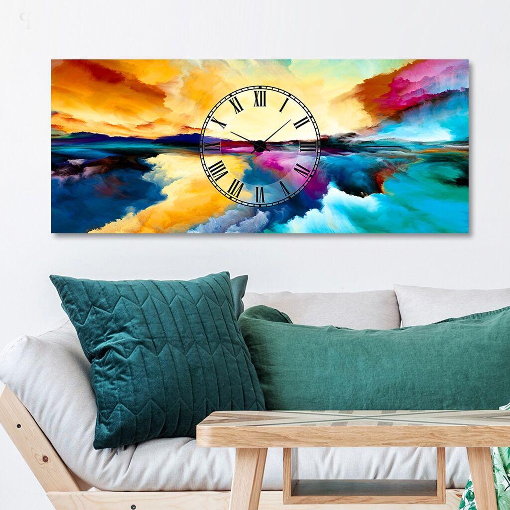 Zidni sat Wallity ST1027048810, 50x120 cm, Šareni