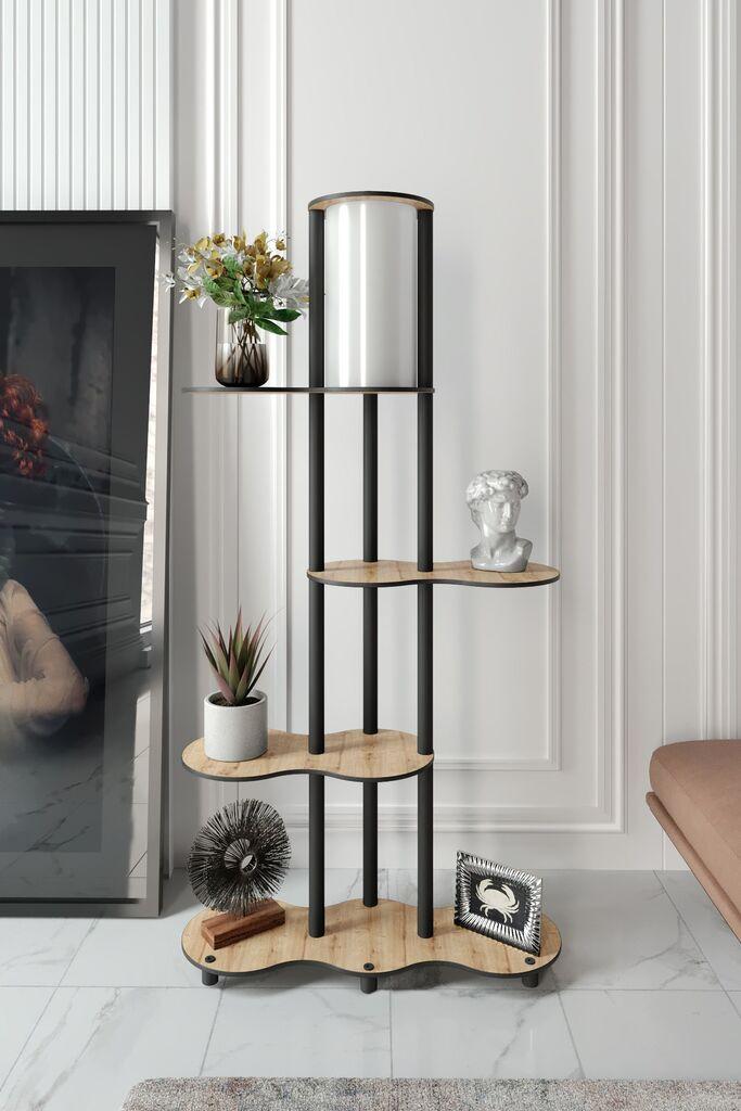 Opviq podna lampa KS-11116, orah