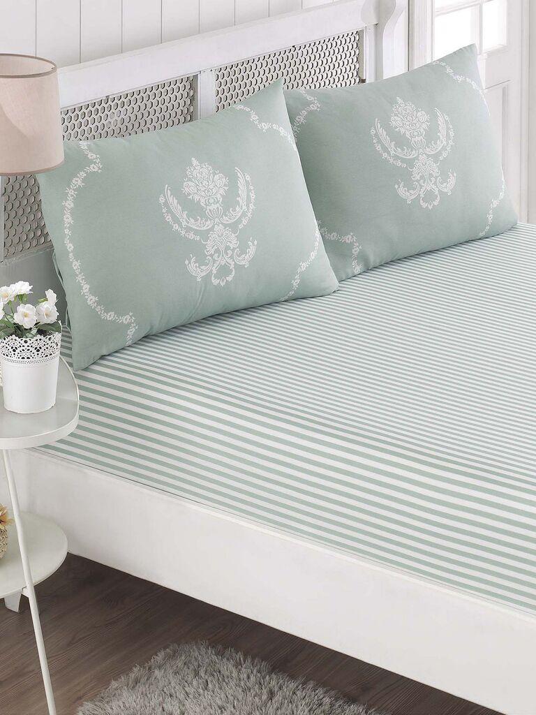 L'essentiel Maison set plahta i 2 jastučnice Pure, 160x200cm, Mint