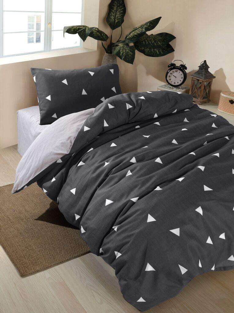 L'essentiel Maison Set posteljina Geometrik, 160x240 cm, Antracit