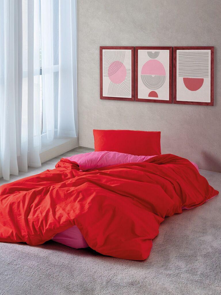 L'essentiel Maison Set posteljina Sage, 160x220 cm, Crveni