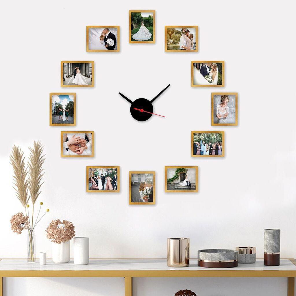 Zidni sat Wallity ACS03, 50x50 cm, Šareni