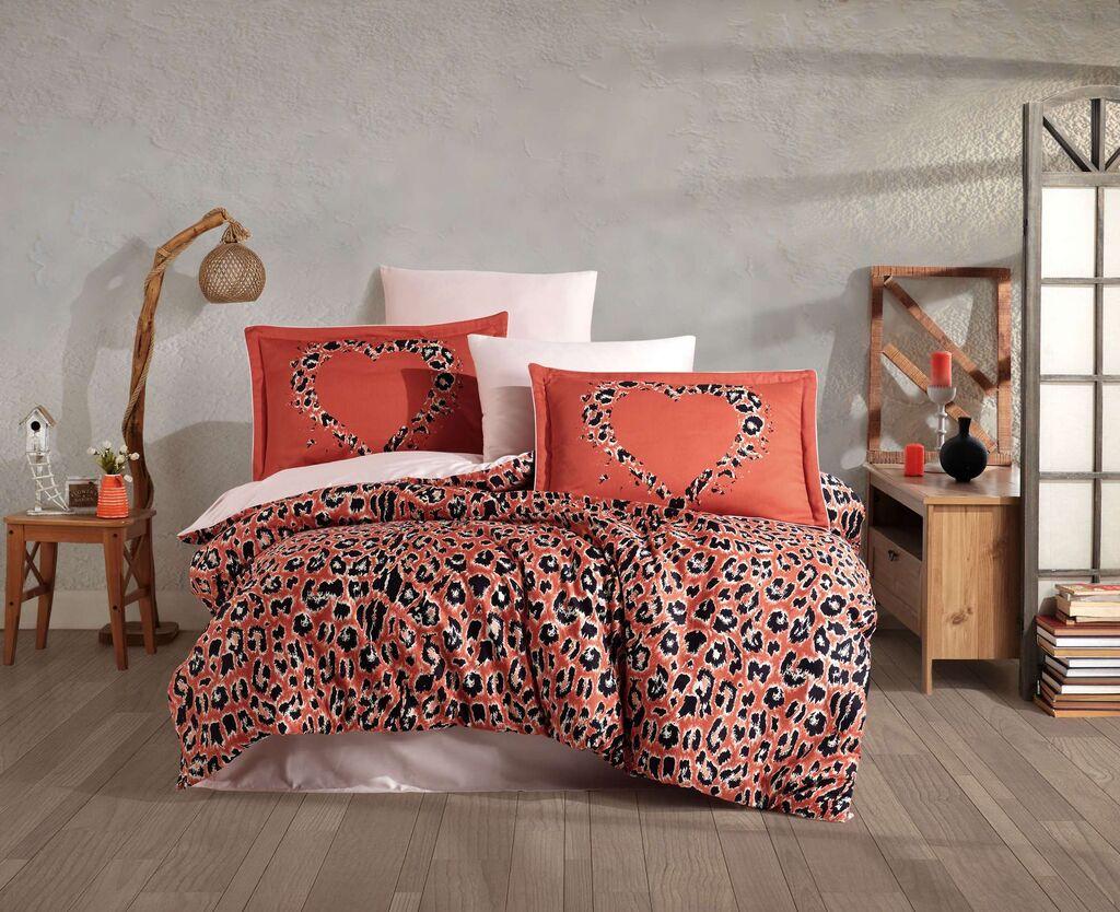 L'essentiel Maison set posteljine Aura, 240x260 cm, crvena