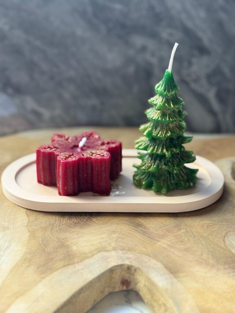 Aberto Design Set novogodišnjih svijeća Set 8, šareni